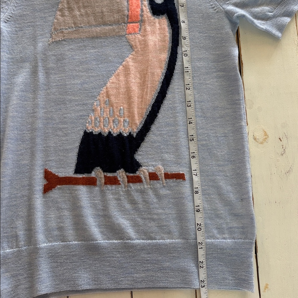 J. Crew Soft Blue Knit Top, XS - Picture 5 of 5